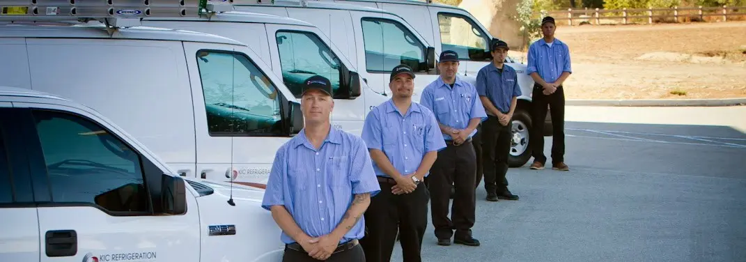 KIC Refrigeration crew ready for Heat Pump Installation jobs across East Los Angeles